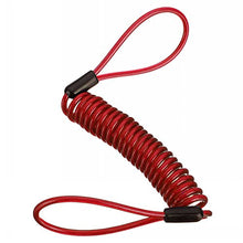Carica l&#39;immagine nel visualizzatore di Gallery, Ungfu Mall, cavo promemoria bloccadisco a molla, per moto e scooter Red - Ilgrandebazar