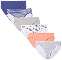 Carica l&#39;immagine nel visualizzatore di Gallery, Standard Cotton Stretch Hi-cut Brief Panty, 6-pack,...