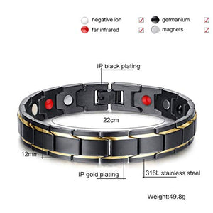 Bracciale magnetico da uomo, CNNIK in titanio per terapia... - Ilgrandebazar