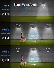 Carica l&#39;immagine nel visualizzatore di Gallery, SEZAC Luce Solare Led Esterno【6 Pezzi /3 Modalità】 Illuminazione a 270°Luci Solari Esterno con Sensore di Movimento, IP65 Impermeabile Lampada Solare da Esterno per Giardino, Patio e Garage
