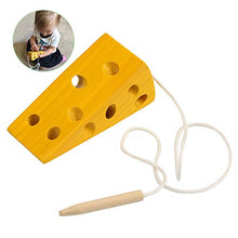 Carica l'immagine nel visualizzatore di Gallery, BelleStyle Giocattolo del Formaggio di Legno attività Montessori,...