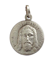 Carica l'immagine nel visualizzatore di Gallery, Medaglietta Raffigurante "Il Volto Santo di Cristo " In Argento Massiccio 925