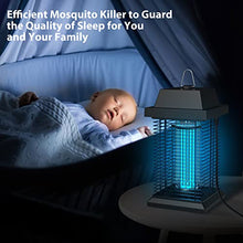 Carica l&#39;immagine nel visualizzatore di Gallery, PALONE Lampada Antizanzare Elettrica, 20W 4500V UV Lampada Repellente Zanzare, Impermeabile IPX4 Trappola Zanzare Elettrico Per Campeggio, Giardino, Interni ed Esterni, Silenzioso e Sicuro