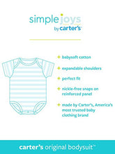 Carica l'immagine nel visualizzatore di Gallery, Simple Joys by Carter's Side-Snap Short-Sleeve Shirt Infant-And-Toddler-Bodysuits, Bianco, 0-3 Mesi (Pacco da 8) Unisex-Bimbi