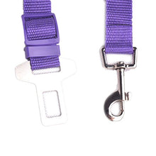 Carica l&#39;immagine nel visualizzatore di Gallery, Neuftech Cane Cintura Di Sicurezza Auto Regolabile per Cani Guinzaglio purple