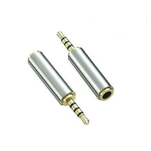 Carica l&#39;immagine nel visualizzatore di Gallery, (2 Pack) Gold Plated 2.5mm Male to 3.5mm Oro 2.5 mm maschio a Femmina