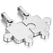 Carica l&#39;immagine nel visualizzatore di Gallery, Cupimatch 2pcs Acciaio Inossidabile Pendente Coppia Ciondolo Collana Amore... - Ilgrandebazar