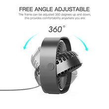 Carica l&#39;immagine nel visualizzatore di Gallery, RATEL USB Ventilatore da Scrivania, 12,5 cm Mini Tavolo Nero