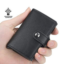 Carica l'immagine nel visualizzatore di Gallery, LOTHUS Porta Carte Di Credito Slim RFID 2a Generazione Portafoglio Pelle Nero - Ilgrandebazar