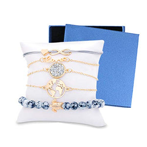 Braccialetto Set di Gioielli, Dsaren Regolabile Bracciale a Mappa E Tartaruga - Ilgrandebazar