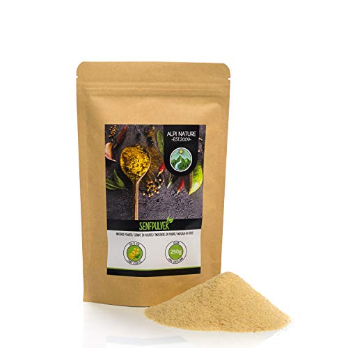 Senape in polvere (250g), 100% naturale di semi senape, 250 GR