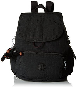 Kipling City Pack S, Zaini Donna, Blu, 27x33.5x19 cm Nero (True Black)