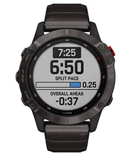 Carica l&#39;immagine nel visualizzatore di Gallery, Garmin fēnix 6 Pro Solar, 47mm Grigio Ardesia con Cinturino Nero - GPS...
