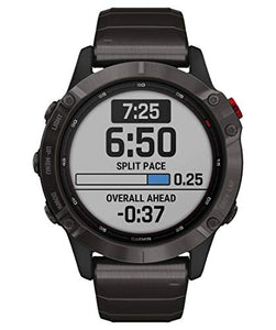 Garmin fēnix 6 Pro Solar, 47mm Grigio Ardesia con Cinturino Nero - GPS...