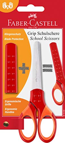 Faber-Castell 181550 Forbice, Rosso, - Ilgrandebazar