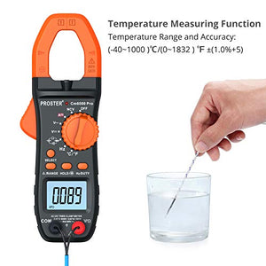 Proster Pinza Amperometrica Auto-Ranging Misura Corrente Tensione AC/DC Nero - Ilgrandebazar