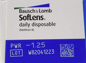 Bausch&Lomb Soflens Daily disposable 30 lenti a contatto giornaliere (-1.25) - Ilgrandebazar