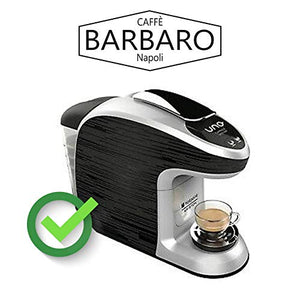 100 Capsule Uno System Barbaro Caffe' Cremoso Napoli Miscela Blu