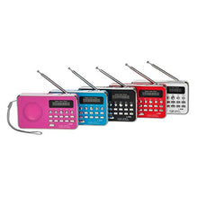 Carica l&#39;immagine nel visualizzatore di Gallery, docooler Mini FM Radio Altoparlante Digitale Portatile da 3 W Rosso