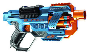 Hasbro Nerf Elite 2.0-Commander RD-6 (blaster con tamburo rotante e 12 dardi inclusi), Multicolore, 6.7 x 36.2 x 24.1 cm