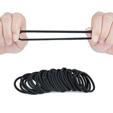 Carica l&#39;immagine nel visualizzatore di Gallery, Meersee Elastici per capelli spessi e ricci, Misura grande, Nero, 100 Nero - Ilgrandebazar