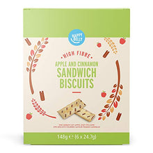 Carica l&#39;immagine nel visualizzatore di Gallery, Marchio Amazon - Happy Belly - Biscotti ripieni di mela e cannella, 8 x 148 g