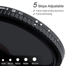 Carica l&#39;immagine nel visualizzatore di Gallery, Filtro ND da 82 mm K&amp;F Concept, Densit¨¤ Neutra Regolabile, 82mm