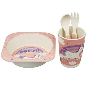 Lesser & Pavey LP42974 unicorno in bambù eco-friendly 5 pezzi Set da tavola,... - Ilgrandebazar