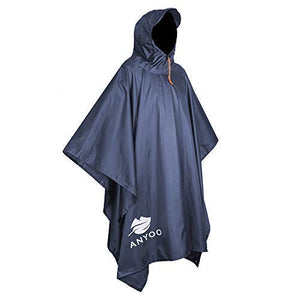 Anyoo Pioggia Impermeabile con Poncho Riutilizzabile Leggero Portatile... - Ilgrandebazar