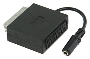 Valueline VLVP31930B02 Adattatore, SCART Maschio / Femmina +Audio 3.5 mm - Ilgrandebazar