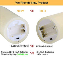 Carica l&#39;immagine nel visualizzatore di Gallery, Candele senza fiamma, Φ 8CM x H 10cm/12CM/15CM Set di 3 3 Pack Avorio - Ilgrandebazar