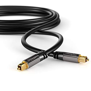 KabelDirekt 1m Cavo TOSLINK, (Ottico Audio Digitale, Connettore TOSLINK 1 m