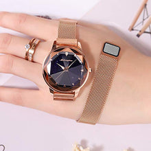 Carica l&#39;immagine nel visualizzatore di Gallery, RORIOS Fashion Donna Shining Cielo Stellato Dial Orologi da Polso Band Oro A - Ilgrandebazar