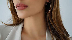 Nikita by Niki® Orecchini da donna a cerchio placcati in oro rosa 18 K - Ilgrandebazar
