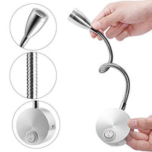 Carica l&#39;immagine nel visualizzatore di Gallery, ROSENICE 360 gradi flessibile muro di LED luce lettura lampada da... - Ilgrandebazar