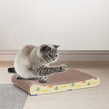 Carica l&#39;immagine nel visualizzatore di Gallery, Nobleza 2 in 1 Tiragraffi per Gatti Cartone con Erba gatta, Graffiatoio in Cartone Ondulato Reversibile per Proteggere Mobili
