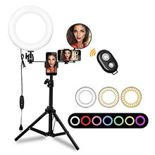 Carica l&#39;immagine nel visualizzatore di Gallery, Luce ad Anello LED, Morpilot LED Ring Light 10&quot; Dimmerabile con Supporto 3