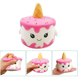 Anboor Set 2 Panini Squishy Giganti - Giocattolo Antistress Morbido Che Cigola, Gioco Cucina Per Bambini, Regalo Kawaii