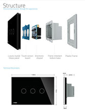 Carica l&#39;immagine nel visualizzatore di Gallery, LIVOLO Interruttore della Luce con Indicatore LED Touch Switch Nero