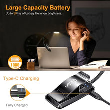 Carica l'immagine nel visualizzatore di Gallery, Gritin Lampada da Lettura, Luce Lettura Ricaricabile USB con 9 LED 3 modalità, Dimmerabile Senza Livelli, Lampada Luce Libro Portatile con Clip, Ideale per E-Reader, Studio, Letto, Viaggi, Tablet