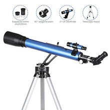 Carica l&#39;immagine nel visualizzatore di Gallery, TELMU Telescopio Astronomico GS700/60, Ingrandimento (117x e 28x), Oculare...