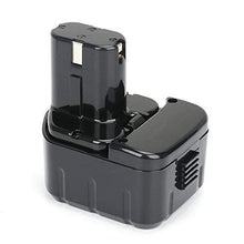 Carica l&#39;immagine nel visualizzatore di Gallery, POWERGIANT 12V 3.0Ah Ni-Mh Batteria per Hitachi 3.0AH EB1214S, Nero