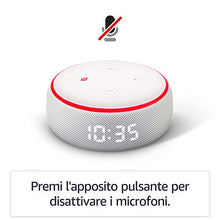 Carica l&#39;immagine nel visualizzatore di Gallery, Echo Dot (3ª generazione) - Altoparlante intelligente con orologio e Alexa +...