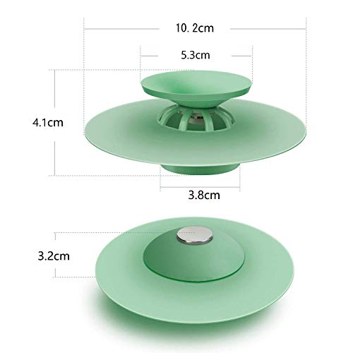 Set di 2 tappi universali in silicone per lavello da cucina, vasca da Set di 2 tappi universali in silicone per lavello da cucina, vasca da