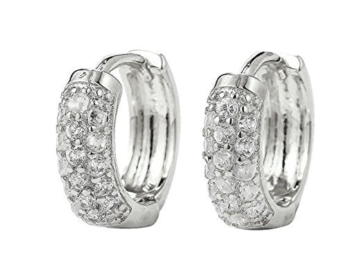 2 paia di orecchini con perno da uomo e donna, avvolgenti, a cerchio, con... - Ilgrandebazar