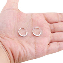 Carica l&#39;immagine nel visualizzatore di Gallery, Milacolato 925 Sterling Silver CZ Pave Ear Cuffs Orecchini a Tono Argento - Ilgrandebazar