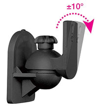 Carica l&#39;immagine nel visualizzatore di Gallery, Techly 309692 Coppia Staffe Speakers a Parete Universali Regolabili Nero