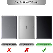 Carica l&#39;immagine nel visualizzatore di Gallery, IVSO Custodia Cover per Huawei Mediapad T5 10, Slim Smart Nero + 1 Pack