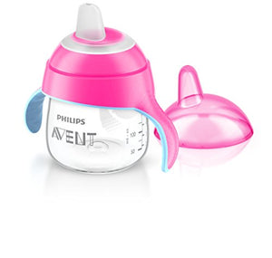 Philips Avent SCF751/07 Tazza con Beccuccio Morbido e Valvola 200 ml, Rosa - Ilgrandebazar
