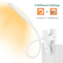 Carica l'immagine nel visualizzatore di Gallery, LENCENT Lampada da Lettura 24 LED con Clip, 9 Livelli di Luminosità【Bianca...